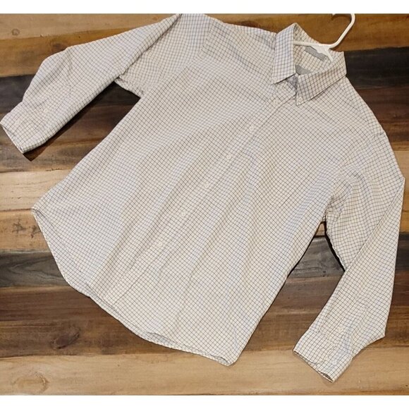Vintage Andhurst Long Sleeve Button Up Collared Checked Pattern Men's Size Large - Picture 1 of 9